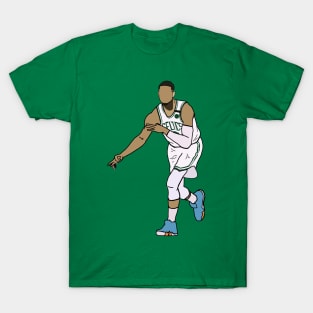 Jayson Tatum 3 Point Celebration - NBA Boston Celtics T-Shirt